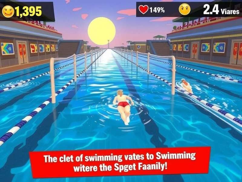 Swimming Sprint Game Screenshot